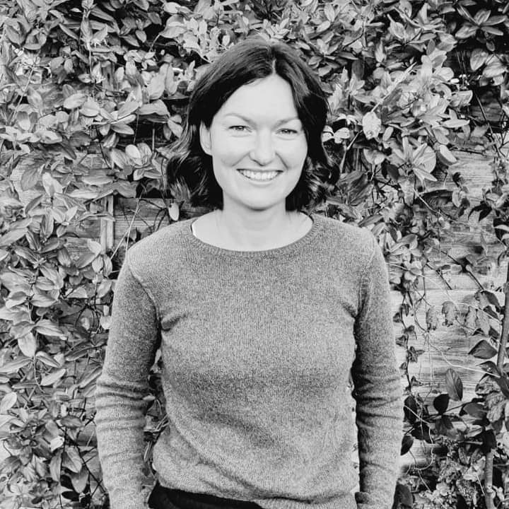 A black and white image of Hope Randall-McKay